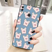 Cute Pig Phone Case for Redmi 8 9 9A for Samsung J5 J6 Note9 for Huawei NOVA3E Mate20lite cover Redmi 8 beige