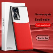 Protective Liquid Leather Case for Oppo Reno 7 Pro - Anti-Fall, One-Piece Design, Shippable. Reno7 Pro gray