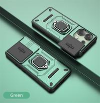 Armor Case for Xiaomi Poco X6 Pro 5G F6 F5 M6 Pro C65 Protective Cover Ring Magnetic Holder Business Full Protection Cover For Poco M6 Pro 4G pilka spalva