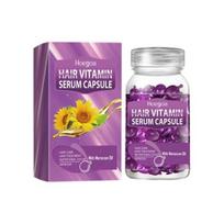30 vnt. Plaukų serumo kapsulės nepaklusniems, pažeistiems, sausiems, skilinėjantiems galiukams Plaukų priežiūra Atstatantis serumas Drėkinantis Maroko aliejus Vitaminas C E Plaukų priežiūra violetinė