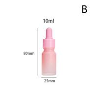 Lašintuvo buteliukas daugkartinio naudojimo stikliniai tušti eterinių aliejų buteliukai nešiojami kelioniniai skystų pipetės buteliukai talpykla 5-100 ml 10ml pink