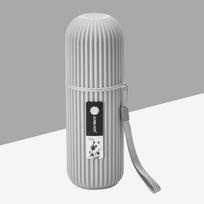 Portable Toothpaste Toothbrush Protect Holder Case Travel Camping Storage Box pilka spalva