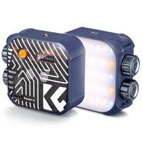 K&F CONCEPT Kišeninis LED vaizdo apšvietimas Magnetinis LED užpildymo apšvietimas Vaizdo konferencijų apšvietimas CRI96+ mėlyna