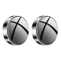 2 Pairs Suction Cup Car Convex Blind Spot Mirrors 360-Degree Rotation Waterproof Fog-proof Car sidabras