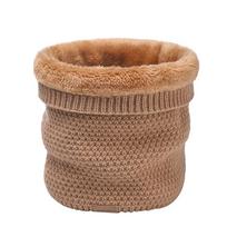 Pliušinis storas kaklaskaras Moteriški Vyriški žieminiai megzti kašmero tipo apykaklė šildo Žiedai Šalikai Lauke Sportinė Apykaklė Infinity Snood 1 pc chaki