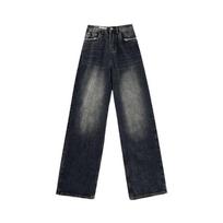 Cargo Jeans Y2K High Waist Streetwear 90S Baggy Jeans Women Pants Straight Wide Leg Jeans Plus Size 5XL