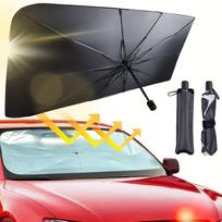 Automobilio priekinis stiklas, sulankstomas automobilio skėtis nuo saulės, anti-ultravioletinis automobilio priekinis langas (šilumos apsauga) Priekinio stiklo dangtelio kortelė 1pc Automobile Heat Shield gray