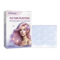 Drugelio formos ausies lipdukas, nematomas, patogus ir pralaidus orui, traukiantis vėją, ausyje matosi mažas veidelis. Palaikykite modifikuotą ausies lipduką white