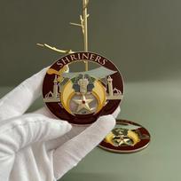 „Creative Shriners“ universali automobilių emblema Laisvųjų mūrų automobilių ženkleliai, metaliniai, trimatis automobilio kėbulas, universalus logotipas 1pcs