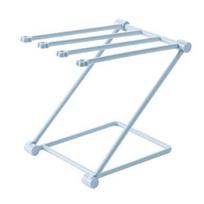 Desktop Foldable Vertical Rag OrganiserKitchen Dishwashing Towel Rack No Hole Countertop Cup Holder Shelf mėlyna