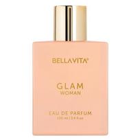 Bella Vita Luxury GLAM Woman Eau De Parfum with African Orange, Jasmine & Patchouli|  & Woody Fragrance EDP for Women, 100ML beige