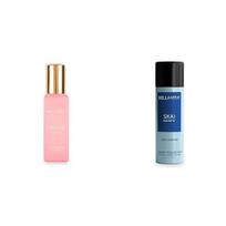 Bella Vita Luxury Rose Woman Eau De Parfum SKAI AQUATIC No Gas Deodorant Body Parfum for Men with Bergamot Pineapple Lavender white