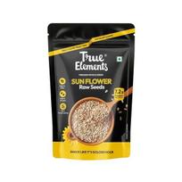 True Elements Saulėgrąžų sėklos 500g - Žalios saulėgrąžų sėklos valgymui | Dietinis maistas | Sveikas užkandis | Neapdorotos sėklos | Svorio valdymas black