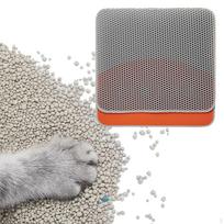 Cat Litter Trapping Mat , Proof Leak Professional Double Layer Catcher Mat, for Home gray