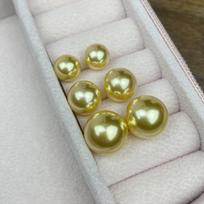 „Shijia“ imitaciniai perlų pusskylės stiklo karoliukai – 296 spalvos, skirtos „pasidaryk pats“ papuošalams ir auskarams gaminti Gold