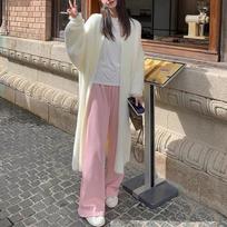 Autumn Winter Lazy Style Loose Knee Length Thickened Imitation Knitted Cardigan Coat Women's One Size balta