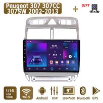 Android Car Radio For Peugeot 307 307CC 307SW 2002-2013 Multimedia Player Head Unit Stereo GPS Navigation BT WIFI 1+16GB 1+16GB