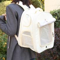 Cat Backpack Pet Carrier Knapsack Carrying Outing Double Shoulder Bag for smėlis