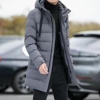 Vyriški viršutiniai drabužiai Žieminiai paltai Vyriški švarkai Žieminiai storesni šilti parkai Slim fit švarkai Dydis Vyrams Su gobtuvu Laisvalaikio ilgi pūkiniai paltai XXXXL juoda