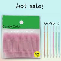 100 dvigalvis dantų priežiūros dantų krapštukas 1 pink