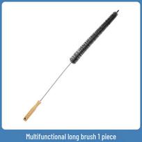 Extended handle drum washing machine brush to clean inner wall and machine slot gaps.