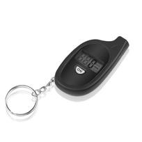 Elektroninis padangų slėgio matuoklis, nešiojamasis mini raktų pakabukas, PSI Kpa baro slėgio matuoklis padangų oro slėgio matuoklis, skirtas transporto priemonių motociklų automobiliui black