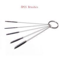 Valymas užsikimšimo sargybos reikmenys karbiuratoriaus valymo įrankis alyvos vamzdžių gilinimo adatų šepetys 5PCS Brushes