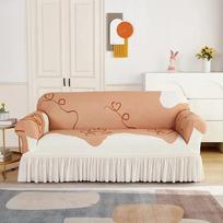 1/2/3Seat Elastic Sofa Covers for Living Room Solid Color Spandex Sectional Corner Slipcovers Couch Cover(L Shape Need Buy 2PCS) 1 Seat-90x140cm chaki