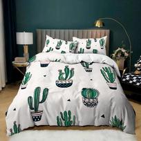 Plant Duvet Cover Set Green Ginkgo Biloba Plant Theme Bedding Set for Kids Teens Double Queen King Size Polyester Qulit Cover 70x133cm 2pcs gray
