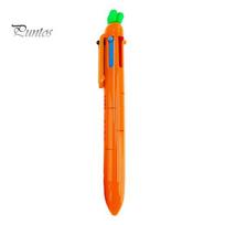 Signing Pen Creative Morkos formos Tušinukas 6 spalvų ištraukiamas rašiklis Sklandžiai rašomas raštinės reikmenų rašiklis mokyklai Carrot Set orange