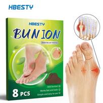 Pleistras  Bunion  koreguojantis  Bunion  raminamasis pėdų patinimas žolelių priežiūros pleistras 8PCS beige