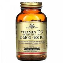 Solgar Vitaminas D3 (Cholekalciferolis), 400 TV, 100 Softgels