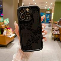 Telefono dėklas, skirtas iPhone 16 13 11 Pro Max iPhone 11 13 16 Samsung S24 Ultra Samsung A54 Redmi note 12 11 Infinix Case iPhone 7&8 juoda