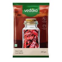 Vedaka Red Chilli (Lal Mirch) | No Artificial Colours And Preservatives | 200 Gram - Seeds 200gm