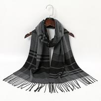 NAUJA Prabangus žiemos storas šiltas šalikas Moteriškas kašmyro skara ir įvyniojimai Pashmina Neckerchief Bufanda Moteriškas ilgas kutas Echarpe 2024 m. pilka spalva