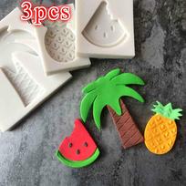 3D silikoninė forma Kokoso medžiai „Pasidaryk pats“ Kepimo forma Torto forma Šokolado forma Fondanto forma coconut