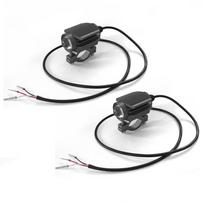 1 pora motociklo 24W/12-80V LED motociklo priekiniai žibintai, geltoni, balti, Hi/Lo prožektoriai, vairavimo rūko žibintas 2pcs