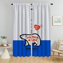 Humanes Made Kitchen Curtains for Living Room Curtain Shades Tulle for Bedroom Home Interior Curtains 2 Pieces Partition Elegant W50xH70cmx2pcs gray