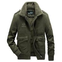 Bomber Striukė Parka Vyriškas Žieminis Šiltas Storas Fleece Kailinis Apykaklė Karinis Paltas Vyriškas Army Tactics Striukė Vyriškas 6xl L black