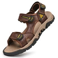 Fashion dermis Men's Sandals breathable Summer Leisure Men Shoes slip on High Quality Soft Casual Sandals for Men Sandals Large Men's 38 ruda