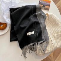 Naujas žieminis šiltas kašmyro šalikas moterims, madingas, vienspalvis, storas, kaip antklodė, pašmina skara, šalis, moteriškas bufanda, echarpe, foulard gray