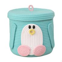 Medvilninis organizatorius šunų žaislams laikyti ir buities reikmenims 25 cmx25 cmx24 cm white