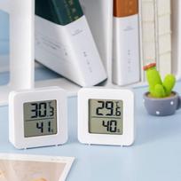 Skaitmeninis elektroninis termohigrometras patalpų mini termometras drėgnas sausas 45*45*15MM