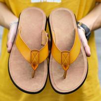 Madingos universalaus stiliaus šlepetės Lengvi plokščiapadžiai Vyriški batai Itališkos odos flip-flops vyrams Šaunios vasarinės paplūdimio šlepetės Vyriškos dideli dydžiai 38-47 47 juoda