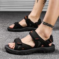 Madingi Batai Vyriški Sandalai Vasara Lauko Klasika Vaikščiojimui Vyriški Sandalai Didelis Dydis 46 Gladiator Sandalias Nauja Platforma Vandeniui Avalynė 39 juoda