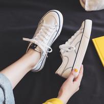 Canvas Shoes Female Tide Student Ulzzang Board Shoes Hyunya Style White Shoes 35