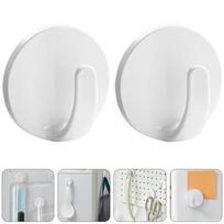 Tvirtas kabliukas Šaldytuvo magnetinis lipdukas Drabužių pakabos Virtuvės kabliukai Baltas šaldytuvas 4.3X4.3X4CM white