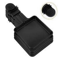 4 Pcs Electric Oven Grill Pan Frying Bread Griddle Plate Cheese Melter Portable Black Plastic juoda