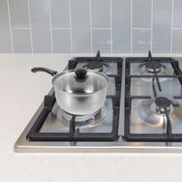 Small Stainless Steel Non Stick Sauce Pan Mini Saucepan Cooking Pots with Lids gray