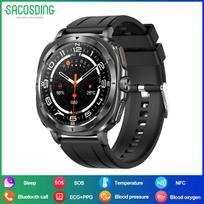 SACSODING New Healthy Smart Watch Men Women Fitness Tracker Clock Bluetooth Call Sports Smartwatch gray